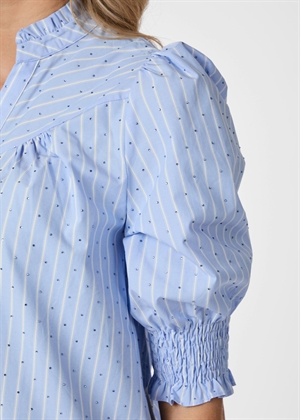 Diana stripy stone bluse Lyseblå Neo Noir 